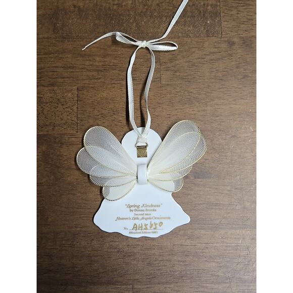 Bradford Editions Heavens Little Angels Ornament LOVING KINDNESS Ceramic - Picture 6 of 6